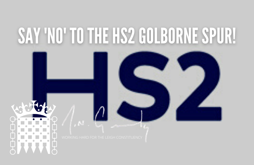 SAY 'NO' TO THE HS2 GOLBORNE SPUR!